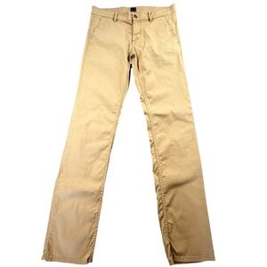 Hugo Boss Schino Slim Khaki Chino Pants 33/34 Slim Fit Tan Trousers‎
